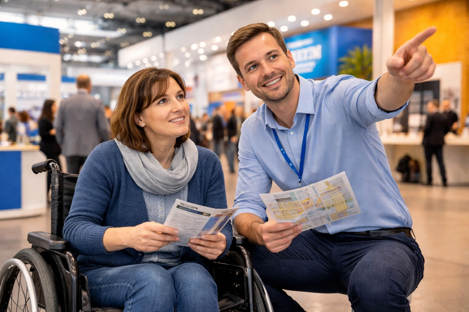 Assistenzdienst auf Messen